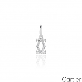 Cartier White Gold Diamond C de Cartier Charm Cartier White Gold Diamond C de Cartier Charm